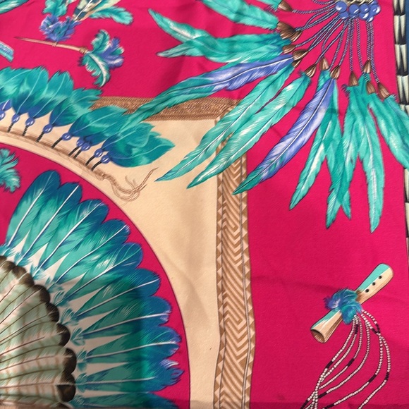 Authentic VINTAGE HERMES SQUARE SILK SCARF - Picture 7 of 8